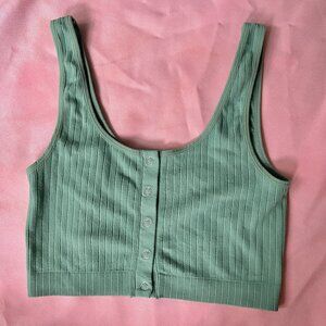 pacsun turqoise cropped tank